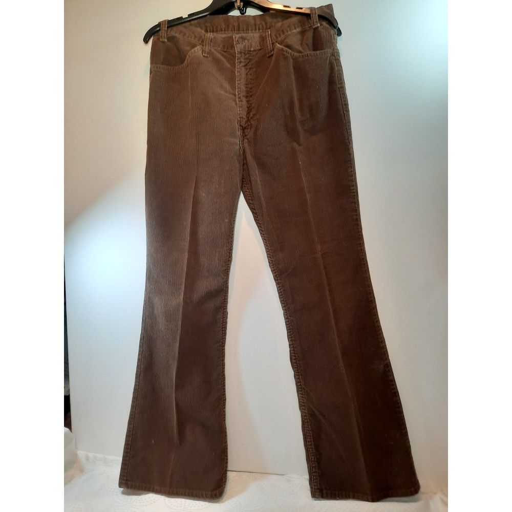 Vintage Levis Corduroy Pants, Men's White Levi Tag - Picture 3 of 12
